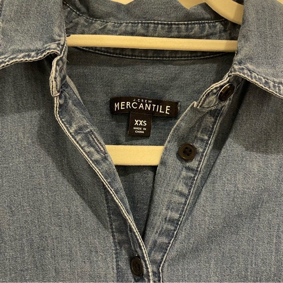 J. Crew Denim Shirt Dress (XXS) - Picture 6 of 7